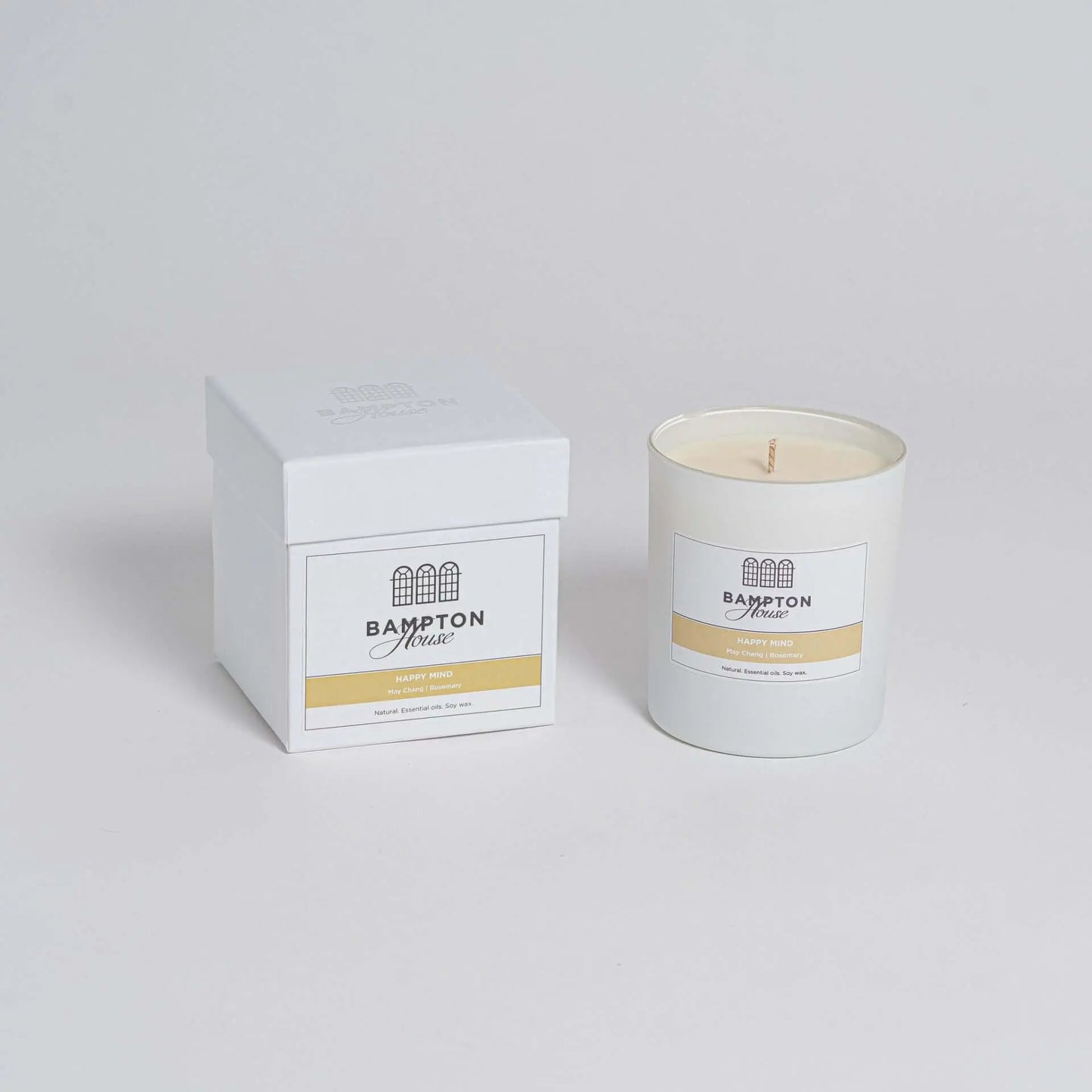 Large Essential Oil Aromatherapy Candle - Happy Mind (7156826636448)