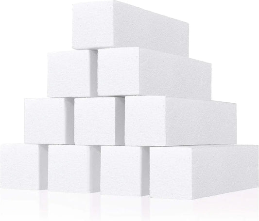 10 Nail Buffer Sanding Blocks for Manicures & Pedicures Heaven Therapy Skincare