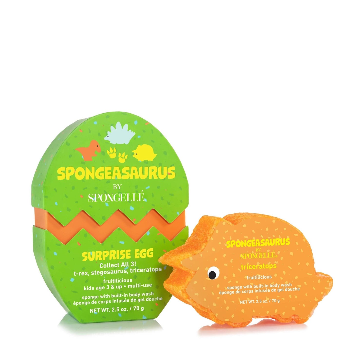 Spongeasaurus Collection - Triceratops - Heaven Therapy Skincare (11391656853664)